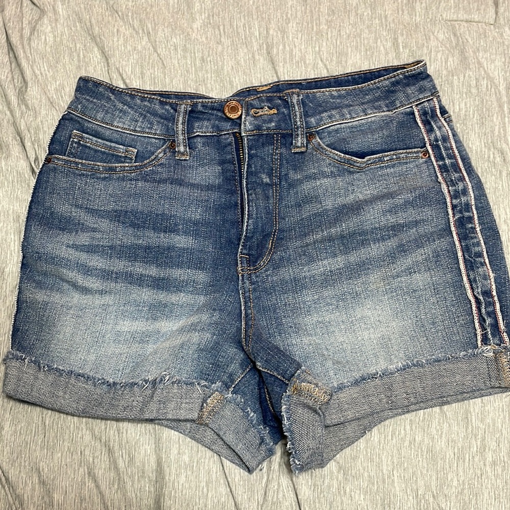 Blue High Rise Jean shorts
